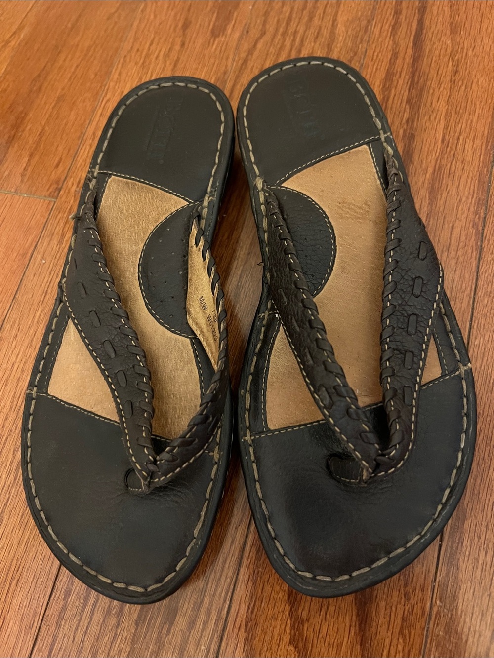 Born Brown Leather Sandals